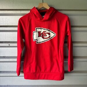 NFL Kansas City Chiefs Team Apparel Youth Red Hoodie Sz M 10/12